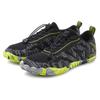 Sneaker JOHN DEVIN "Freizeitschuh", Herren, Gr. 43, schwarz (schwarz, gelb), Obermaterial: 90% Textilmaterial, 10% Lederimitat. Futter: 100% Textilmaterial. Decksohle: 100% Textilmaterial. Laufsohle: 100% Synthetik, meliert, kontrastfarbene Details,...