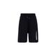 Shorts ALPHA INDUSTRIES "ALPHA Men - Flock Logo Short" Gr. L, Normalgrößen, schwarz (black) Herren Hosen Shorts