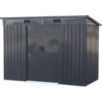 Gerätehaus TEPRO "Mulit Shed L", grau (anthrazit), Stahlblech, Gerätehäuser, Metall Image