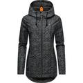 Outdoorjacke RAGWEAR "Zuzka Ikat" Gr. L (40), schwarz Damen Jacken Lange