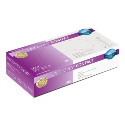 Unigloves Unigloves CONTACT® Einweghandschuh Naturlatex XL | VE= 10 x 100 : XL Image