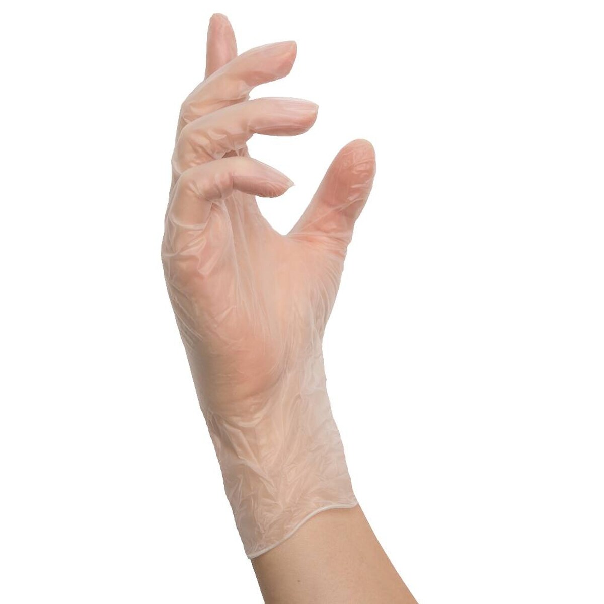 MCD Medical Care Dental GmbH 1000 Nitras VINYL PF Vinylhandschuhe | Gr. M | transparent | Einweghandschuhe Image