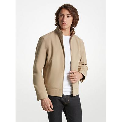 Michael Kors Kilkenny Mixed-Media Jacket Natural XXL