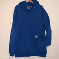 Carhartt Shirts | Carhartt Brand New Size Xl Hooded Fleece Lined Sweatshirt | Color: Blue | Size: Xl