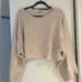 Zara Sweaters | Cropped Light Pink Zara Knit Sweater | Color: Pink | Size: M