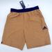 Adidas Shorts | Adidas Men's Axis Knit Shorts - Bronze Strata/White (S,Xs,M,L,Xl,Xxl) | Color: White | Size: Various