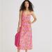 J. Crew Dresses | J. Crew Gwyneth V-Neck Slip Dress In Sorbet Floral | Color: Orange/Pink | Size: 16