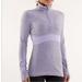 Lululemon Athletica Sweaters | Lululemon Run Full Tilt Pullover In Lavender Size 8 | Color: Gray/Purple | Size: 8