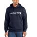Carhartt Shirts | Carhartt Force Delmont Signature Graphic Hooded Sweatshirt Navy Blue M | Color: Blue | Size: M