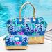 Lilly Pulitzer Bags | Lilly Pulitzer Htf Weekender Bag And Matching Cosmetic Bag Set. Nwt. | Color: Blue/Gold | Size: Os