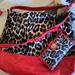 Coach Bags | Coach Park Ocelot Tote Hobo Animal Print Red With Matching Wallet | Color: Black/Red | Size: Os