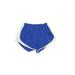 Nike Athletic Shorts: Blue Solid Activewear - Women's Size Large