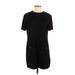 Zara Casual Dress - Shift High Neck Short sleeves: Black Print Dresses - New - Women's Size Medium