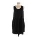 MTS Casual Dress - Mini Scoop Neck Sleeveless: Black Print Dresses - Women's Size Medium