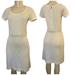 Anthropologie Dresses | Anthropologie Sparrow Gilt Grid Ivory Gold Sweater Dress Xs | Color: Cream/Gold | Size: Xs