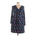 Leota Casual Dress - A-Line V Neck Long sleeves: Blue Dresses - Women's Size 24