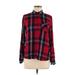 Woolrich Long Sleeve Button Down Shirt: Red Plaid Tops - Women's Size Medium