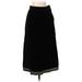 Yves Saint Laurent Rive Gauche Casual Maxi Skirt Maxi: Black Solid Bottoms - Women's Size 40