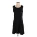 Splendid Casual Dress - A-Line Scoop Neck Sleeveless: Black Solid Dresses - Women's Size Small