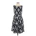 Lane Bryant Casual Dress - A-Line: Black Print Dresses - Women's Size 12 Plus