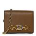 Gucci Bags | Gucci Grainy Calfskin Zumi Chain Card Case Wallet Friky Taupe | Color: Brown | Size: Os