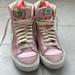 Nike Shoes | Girls Nike Sneakers Size 5.5 | Color: Cream/Pink | Size: 5.5bb