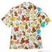 Disney Shirts | Disney Eats Collection - Disney Parks Food Woven Shirt For Adults | Color: Cream/Yellow | Size: 3xl