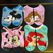 Disney Accessories | Disney Women’s No Show Socks. Mickey, Minnie, Belle And Ariel. Worn Maybe Twice | Color: Blue/Pink | Size: Os