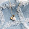 Kate Spade Jewelry | Kate Spade Sea Star Starfish Gold Pearl Pendant Necklace Trendy Jewelry | Color: Gold | Size: Os