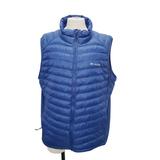 Columbia Jackets & Coats | Columbia Men's Blue Sleeveless Powder Pass Full Zip Thermoball Puffer Vest Sz Xl | Color: Blue | Size: Xl