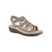 Women's Camryn Casual Sandal by Cliffs in Gold Metallic Suede (Size 6 M)