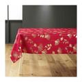 Douceur D'intérieur - Nappe rectangle 150 x 300 cm polyester imprimé metallisé Bloomy rouge