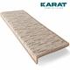 Karat Homeliving - Tapis de sol Geneva Beige 23,5 x 65 cm Rectangulaire - Beige