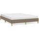 Lit adulte pour 2 personnes, Structure de lit, Assemblage Facile, Taupe 160x200 cm Tissu OIB7075E