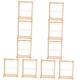 ERINGOGO 10 Sets Doll Hanger Mini Decor Coat Rack Dresser Decor Baby Hanger Babydoll Doll Dress Rack Doll Clothes Display Doll Clothes Rack Baby Doll Furniture Clothing Wooden