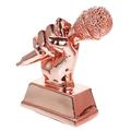 Sosoport 3pcs Community Singing Competition Souvenirs Kids Trophies Microphone Mini Awards Trophies Mini Trophy Trophies Prize Decorative Trophy Funny Trophy Music Toy Child Synthetic Resin