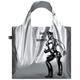 LOQI TOM OF FINLAND Use a Rubber Silver Metallic Bag, Silver, M, Silver, M, Contemporary, silver, M, Contemporary