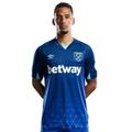 Umbro 2023-2024 West Ham United Third Football Soccer T-Shirt Blue, XL, (UTUO1609)