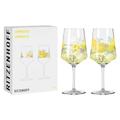 RITZENHOFF 2931020 Aperitif Glass 500 ml - Summer Dew Series - for Spritz or Spritzer - Lemon Motif - Made in Germany