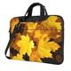 Yellow Maple Leaves Printed Laptop Sleeve Notebook Carrying Case Computer Bag Business Briefcase 15.6 inch