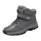 Kangyan Snow Boots for Men Waterproof Pair Models Men Medium and Older High Top Warm Plus Velvet Thickening Non-Slip Wear Comfortable Snow Boots Cotton Shoes Shoes Road Bike Men, gray, 7 UK