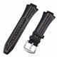 TIOYW For Seiko Sportura SNL029P2-SNL021P1 SNL595P2 SNL017P1 Leather Watch Strap Watchband Bracelet Belt 27mmx15 Convex mouth