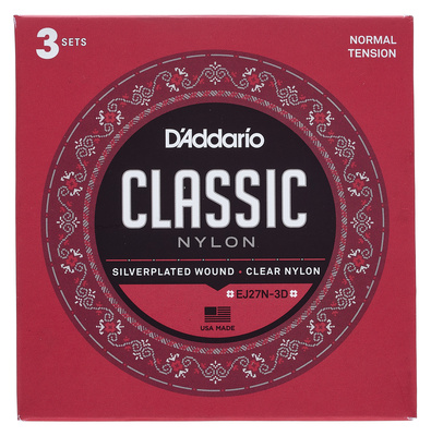 Daddario EJ-27N-3D Nylon 3 Pack