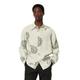 Langarmhemd MARC O'POLO "aus Leinen mit Allover-Print" Gr. S, Normalgrößen, weiß (offwhite) Herren Hemden Langarm