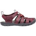 Sandale KEEN "CLEARWATER CNX LEATHER" Gr. 37,5, rot (weinrot) Schuhe Outdoorsandale Trekkingsandalen