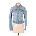 Ashley Vintage Charm Denim Jacket: Short Blue Print Jackets & Outerwear - Women's Size Small