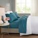 4pc Cal King 600 Thread Count Cooling Cotton Blend Sheet Set Teal