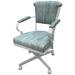 Miami Swivel Metal Caster Chair on Reading Base - 18" High Seat