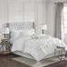 7pc Queen Embroidery Tufted Comforter Set White