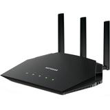 Netgear RAX10-100NAR 4-Stream AX1800 Dual-Band WiFi 6 Router - Certified Refurbished - Black